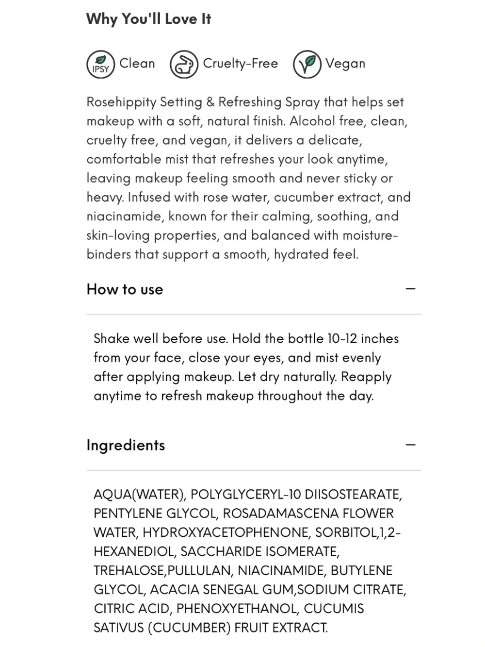 What’s Up Beauty Rosehippity Setting & Refreshing Spray